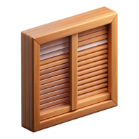 gorgeous signature Window shutter, louvered wood NO BACKGROUND with Transparent Background. png