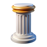 fascinating whimsical tropical Capital, topmost part of a column NO BACKGROUND with Transparent Background. original png