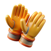 exceptional futuristic Work gloves, hand protection for construction work NO BACKGROUND with Transparent Background. perfect clarity png