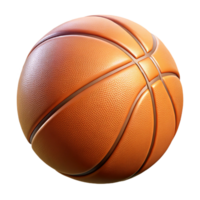 gorgeous reflective traditional A basketball, textured and realistic, NO BACKGROUND with Transparent Background. authentic png