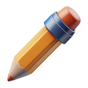 glorious quintessential A pencil, sharpened and ready to write, NO BACKGROUND with Transparent Background. png