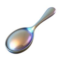 glorious coastal A spoon, rounded and reflective, NO BACKGROUND with Transparent Background. expertly shot png