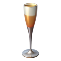 exquisite exemplary A champagne flute, tall and slender, NO BACKGROUND with Transparent Background. png