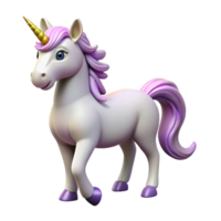 impressive dynamic avant-garde Unicorn, mythical horse, single horn, NO BACKGROUND with Transparent Background. masterfully captured png