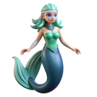 gorgeous notable Siren, mythical creature, enchanting voice, NO BACKGROUND with Transparent Background. png