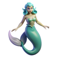 extraordinary remarkable Siren, mythical creature, enchanting voice, NO BACKGROUND with Transparent Background. png