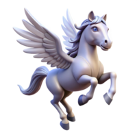 exquisite impressionist Pegasus, winged horse, flying, NO BACKGROUND with Transparent Background. top-tier png