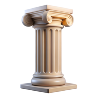 gorgeous iconic Classical Greek column capital, NO BACKGROUND with Transparent Background. png