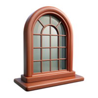 exemplary retro Georgian style window frame, NO BACKGROUND with Transparent Background. sharp png