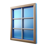 enchanting traditional Window pane double glazed unit, NO BACKGROUND with Transparent Background. studio quality png