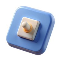 elegant rare Light switch toggle style, NO BACKGROUND with Transparent Background. png