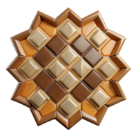 exemplary tropical Backsplash mosaic tile pattern, NO BACKGROUND with Transparent Background. precision png