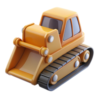 gorgeous modern Bulldozer blade and tracks, NO BACKGROUND with Transparent Background. detailed png