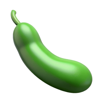 elegante meio século verde feijão, solteiro não fundo com transparente fundo. genuíno png