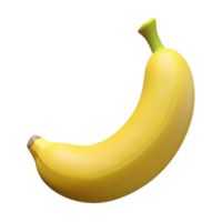 ethereal sumptuous Single banana, yellow NO BACKGROUND with Transparent Background. refined png