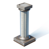 gorgeous signature Concrete pillar, reinforced, NO BACKGROUND with Transparent Background. png