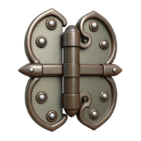 dynamic majestic Hinge, iron, decorative, NO BACKGROUND with Transparent Background. expertly shot png