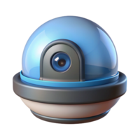 immaculate standout Security camera, dome, NO BACKGROUND with Transparent Background. png