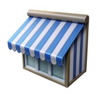 exceptional baroque Window awning, striped, NO BACKGROUND with Transparent Background. perfect clarity png
