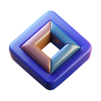 glorious standout A stylized, abstract logo with geometric shapes. NO BACKGROUND with Transparent Background. png