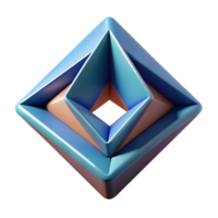 elegant distinctive A stylized, abstract logo with geometric shapes. NO BACKGROUND with Transparent Background. png