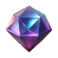 fascinating unparalleled A single, polished gemstone emitting magical light, NO BACKGROUND with Transparent Background. png