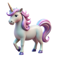 glorious coveted A majestic unicorn with a spiraling horn, NO BACKGROUND with Transparent Background. png