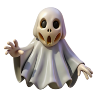 enchanting melancholic contemporary A scary, skeletal ghost figure, NO BACKGROUND with Transparent Background. artisan png