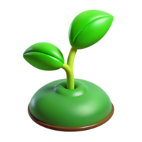 gorgeous dynamic futuristic A single, green sprout. NO BACKGROUND with Transparent Background. luxury png