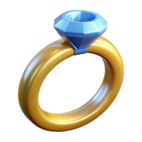 fascinating standout A wedding ring with a diamond. NO BACKGROUND with Transparent Background. png