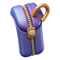 glorious contemporary A single, closed zipper. NO BACKGROUND with Transparent Background. impeccable png