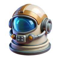 inspired creative Highly detailed spacesuit helmet with HUD display. NO BACKGROUND with Transparent Background. handcrafted png