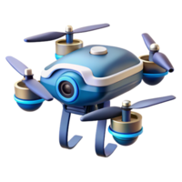 exquisite remarkable A high-tech security drone with rotating cameras. NO BACKGROUND with Transparent Background. png