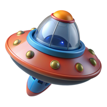 linda misterioso rústico uma alta resolução modelo do uma nave espacial propulsor. não fundo com transparente fundo. bem detalhe png