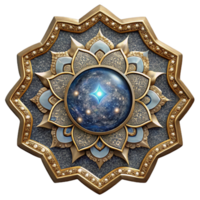 elegant vintage Antique Rug Medallion Pattern Transparent Background high resolution png