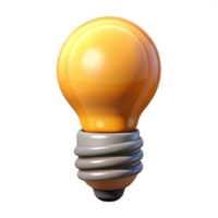 elegant mysterious surreal A single, stylized lightbulb with a glowing filament. NO BACKGROUND with Transparent Background. museum quality png