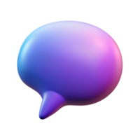 exquisite inspired A single, stylized speech bubble with a gradient fill. NO BACKGROUND with Transparent Background. png