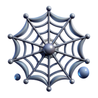 enchanting surreal A single, detailed spiderweb with glistening droplets. NO BACKGROUND with Transparent Background. expertly shot png