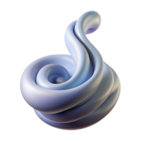 hypnotic coastal A single, abstract swirl of smoke. NO BACKGROUND with Transparent Background. refined png