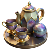 magnificent modern Antique Tea Set Porcelain Design Isolated Element high resolution png