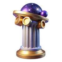 wonderful modern Architectural Column Iconography with Classical Style Isolated original png