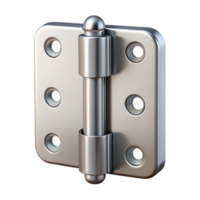 extraordinary dreamy futuristic Door hinge, metal hardware, functional design. NO BACKGROUND with Transparent Background. high resolution png