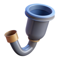 harmonious splendid Downspout, rainwater drainage, vertical pipe. NO BACKGROUND with Transparent Background. fine detail png