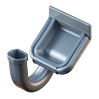 ethereal serene Gutter, rainwater drainage, metal or plastic. NO BACKGROUND with Transparent Background. ultra HD png
