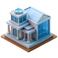 requintado futurista arquitetônico modelo, escala modelo, construção Projeto. não fundo com transparente fundo. genuíno png