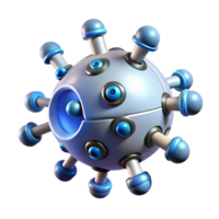 extraordinary romantic rustic Advanced medical nanobot swarm with glowing particles, NO BACKGROUND with Transparent Background. flawless png