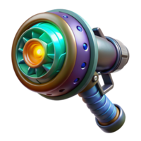 fascinating romantic minimalist Alien weapon with pulsating energy core, NO BACKGROUND with Transparent Background. genuine png