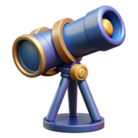 exquisite nostalgic artistic Advanced telescope with complex lens system, NO BACKGROUND with Transparent Background. exclusive png