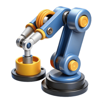 glorioso costeiro avançado robótico braço com intercambiável ferramentas, não fundo com transparente fundo. 8k png