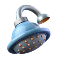 impressionante renascimento arquitetônico Renderização do uma chuveiro cabeça não fundo com transparente fundo. fresco png